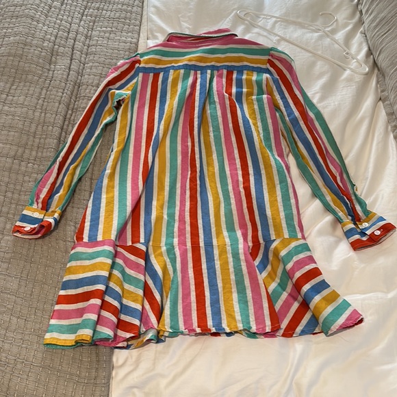 Tuckernuck Rainbow Stripe Callahan Shirt Dress Size Small - Picture 7 of 7